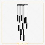 لوستر مدرن 12 شاخه گرد استوانه‌ای 20 سانت - Image 2