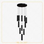 لوستر مدرن 12 شاخه گرد استوانه‌ای 20 سانت - Image 3